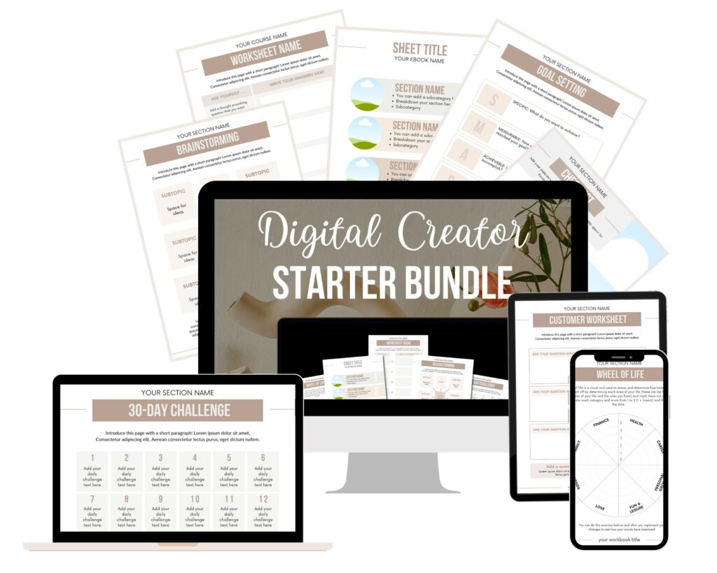 digital creator starter bundle