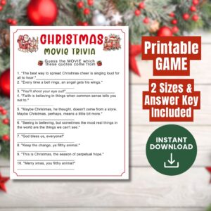 Christmas Movie Trivia Quiz Game
